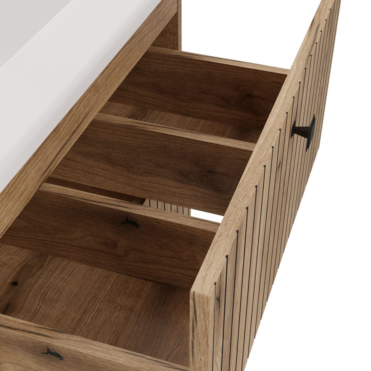 SZAFKA POD UMYWALKĘ TIGO 60 2S DĄB EVOKE RYFLOWANY FRONT