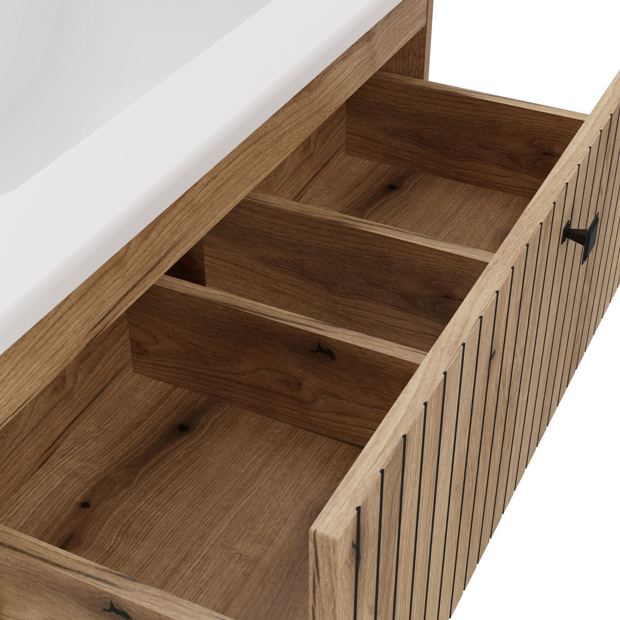 SZAFKA POD UMYWALKĘ TIGO 80 2S DĄB EVOKE RYFLOWANY FRONT