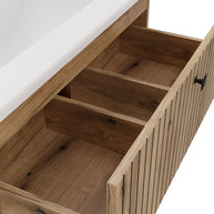 SZAFKA POD UMYWALKĘ TIGO 80 2S DĄB EVOKE RYFLOWANY FRONT