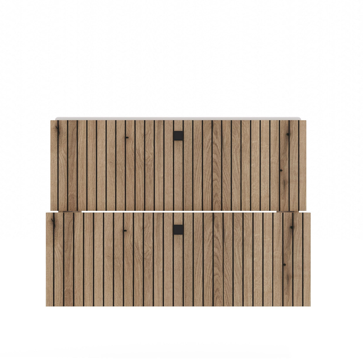 SZAFKA POD UMYWALKĘ TIGO 80 2S DĄB EVOKE RYFLOWANY FRONT + UMYWALKA
