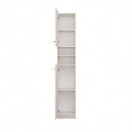 Szafka Łazienkowa Słupek 32 cm MARBELA 1.0 Regał Słupek 2 Drzwi KASZMIR BEŻ