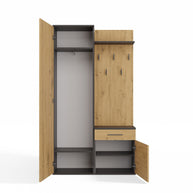 GARDEROBA DUO ANTRACYT DĄB ARTISAN
