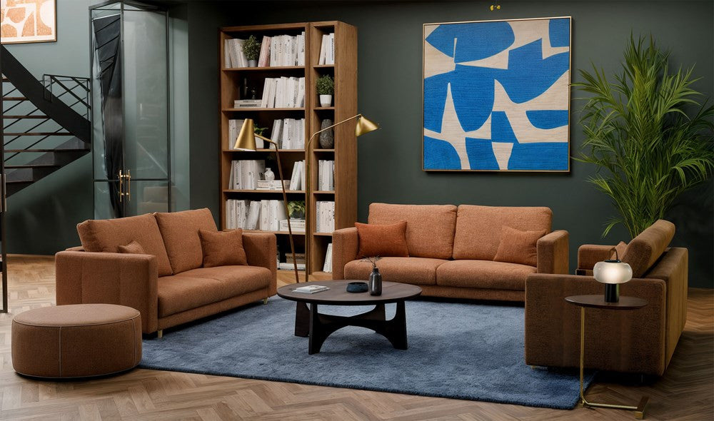 SOFA LINA 3-OSOBOWA Z FUNKCJĄ SPANIA TERAKOTA DO SALONU DO POKOJU