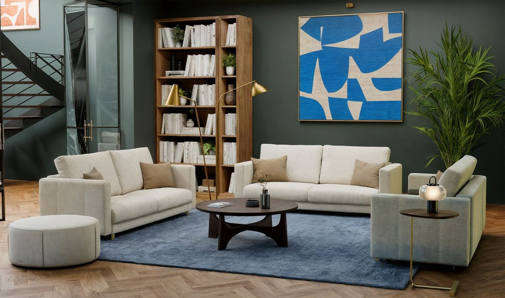 SOFA LINA 3-OSOBOWA Z FUNKCJĄ SPANIA BEŻOWA DO SALONU DO POKOJU