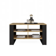 STOLIK KAWOWY ŁAWA MODERN 4P DĄB ARTISAN CZERŃ