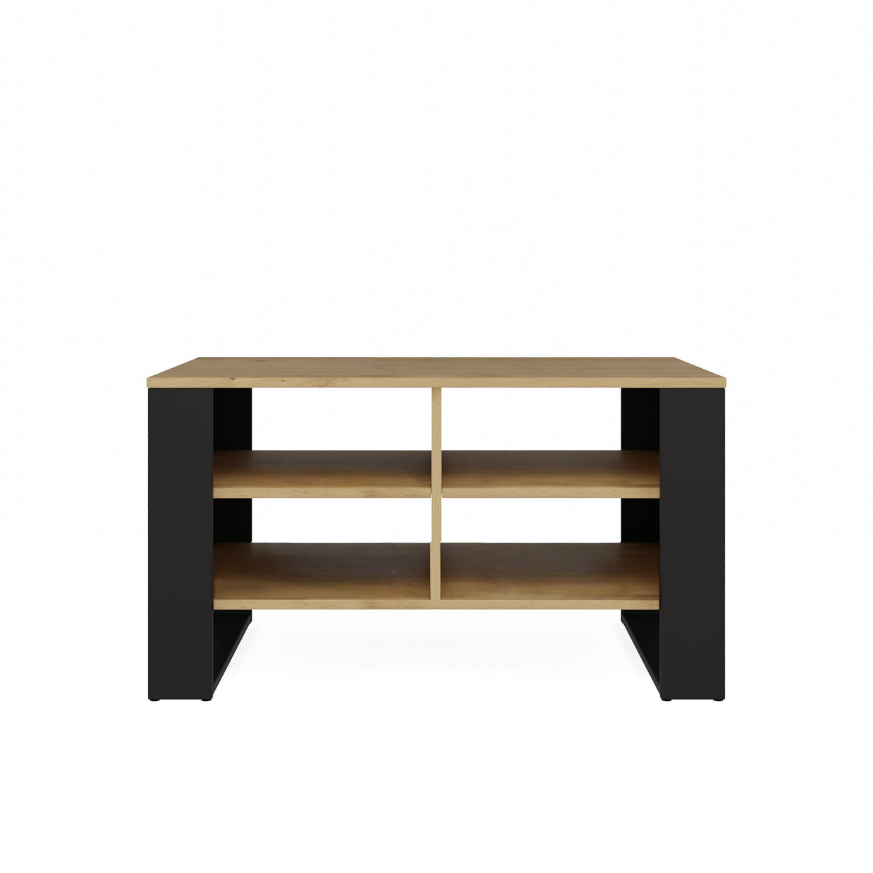 STOLIK KAWOWY ŁAWA MODERN 4P DĄB ARTISAN CZERŃ