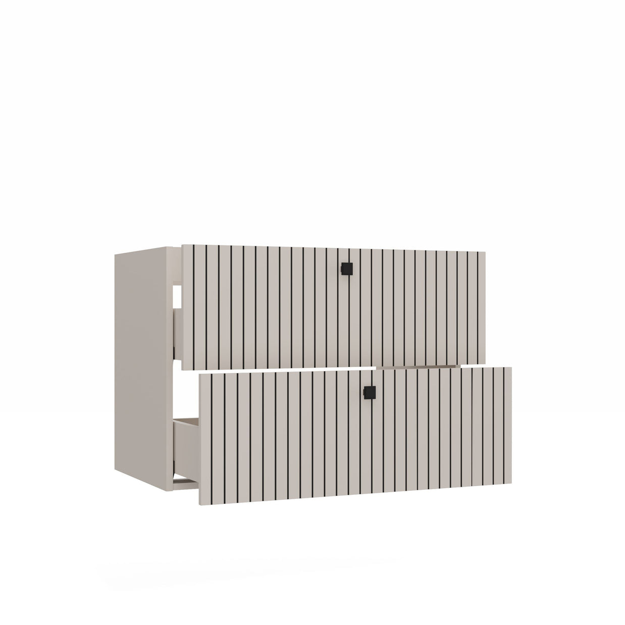 SZAFKA POD UMYWALKĘ TIGO 80 2S KASZMIR RYFLOWANY FRONT
