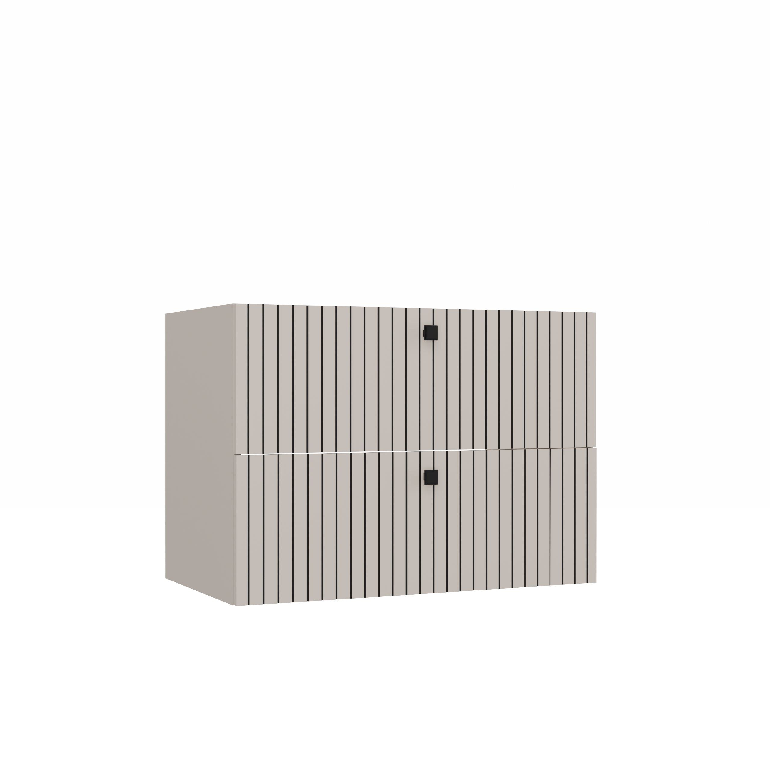 SZAFKA POD UMYWALKĘ TIGO 80 2S KASZMIR RYFLOWANY FRONT
