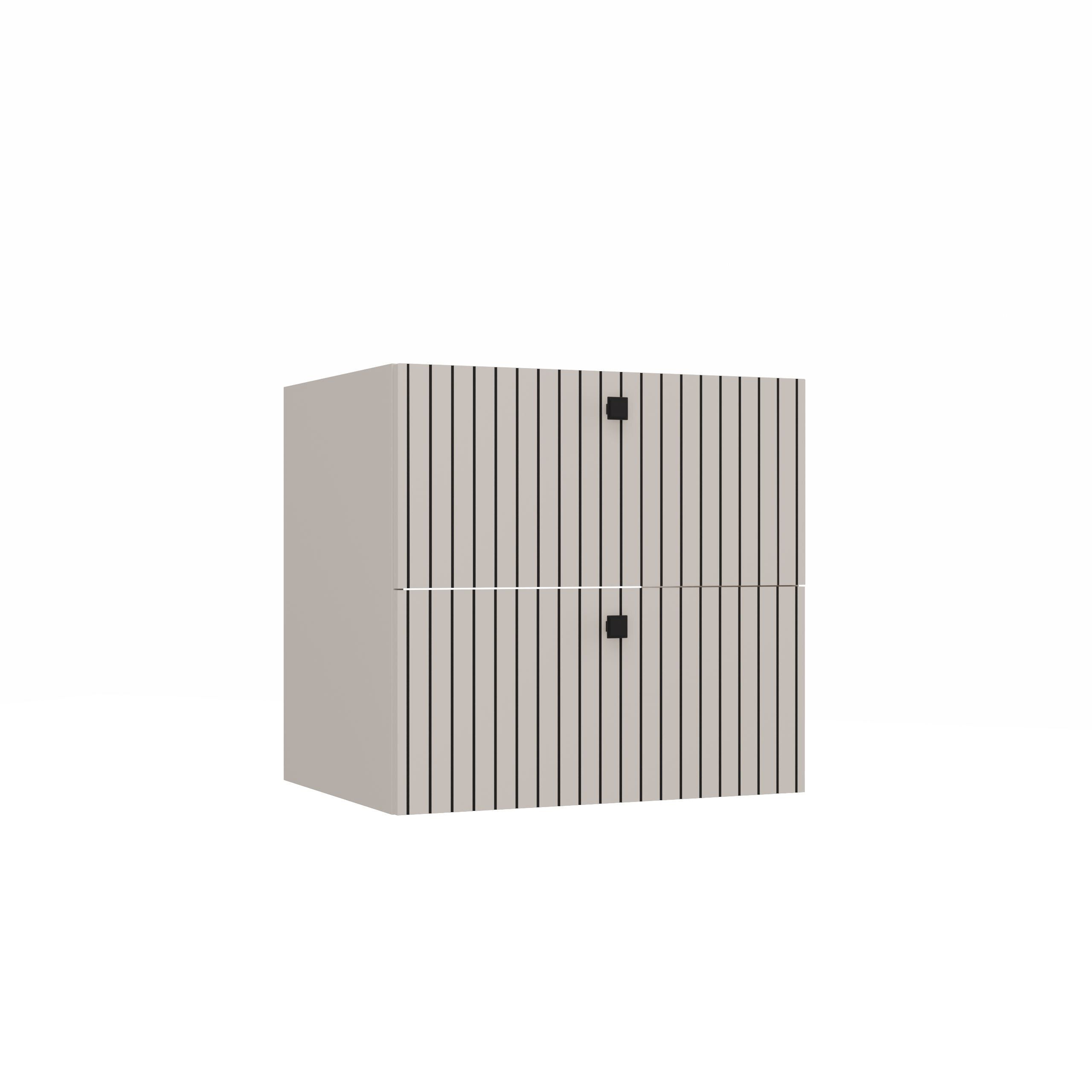 SZAFKA POD UMYWALKĘ TIGO 60 2S KASZMIR RYFLOWANY FRONT