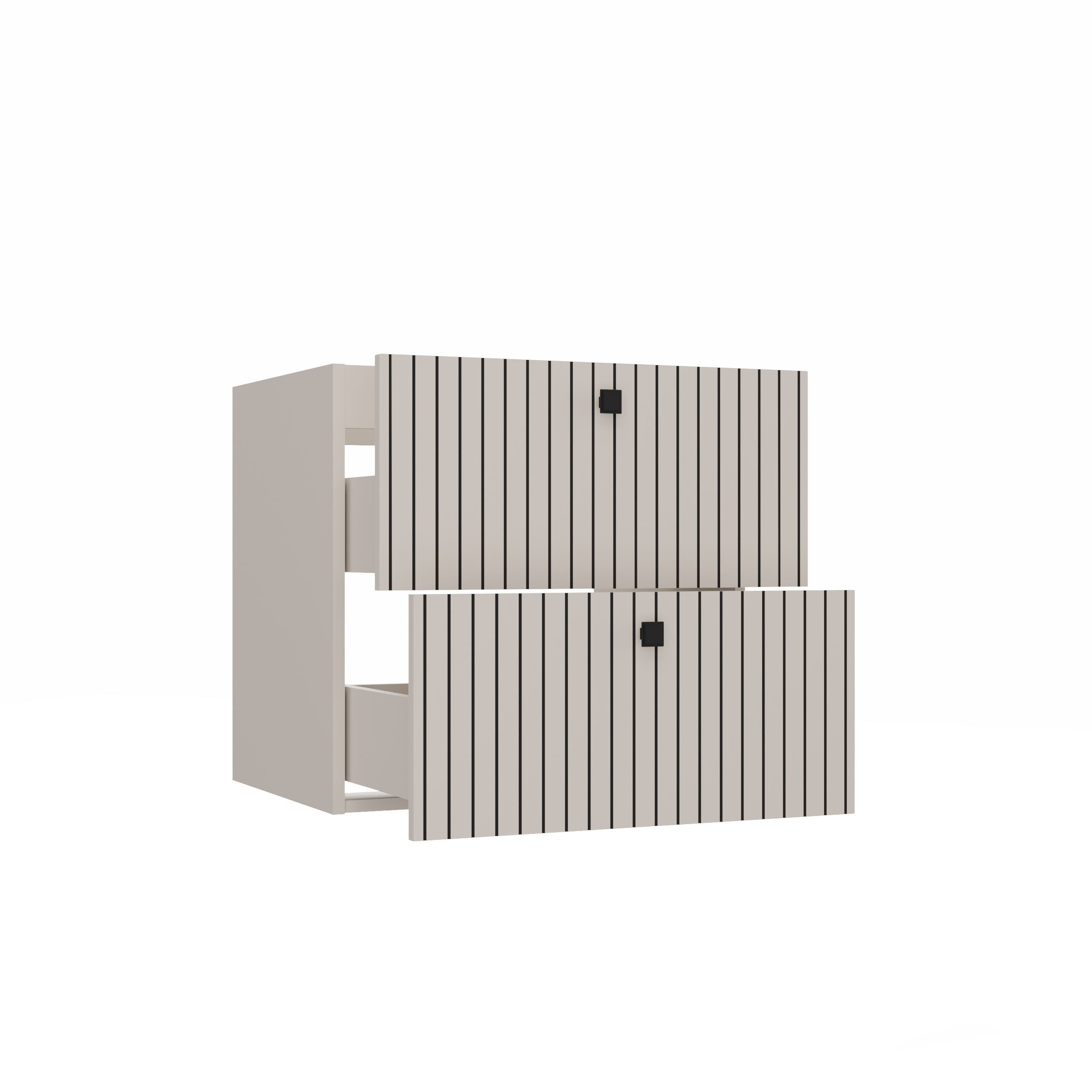 SZAFKA POD UMYWALKĘ TIGO 60 2S KASZMIR RYFLOWANY FRONT