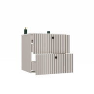 SZAFKA POD UMYWALKĘ TIGO 60 2S KASZMIR RYFLOWANY FRONT + UMYWALKA