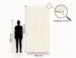 CORESTONE SPC - TRACERTINE IVORY 2,8m x 0,96m