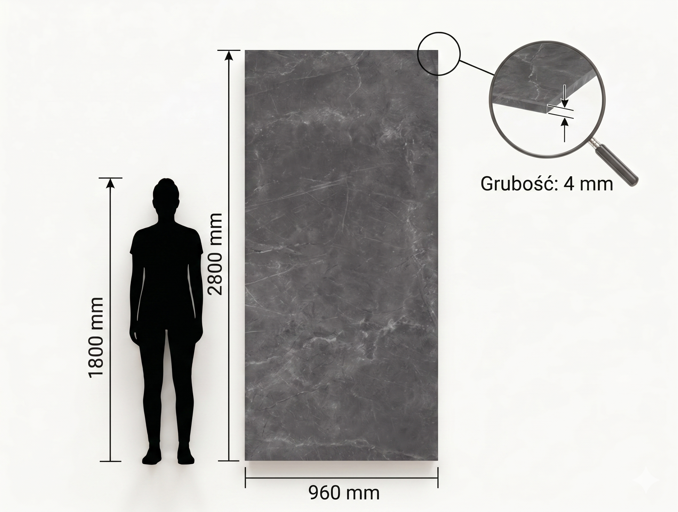 CORESTONE SPC - GRAPHITE 2,8m x 0,96m