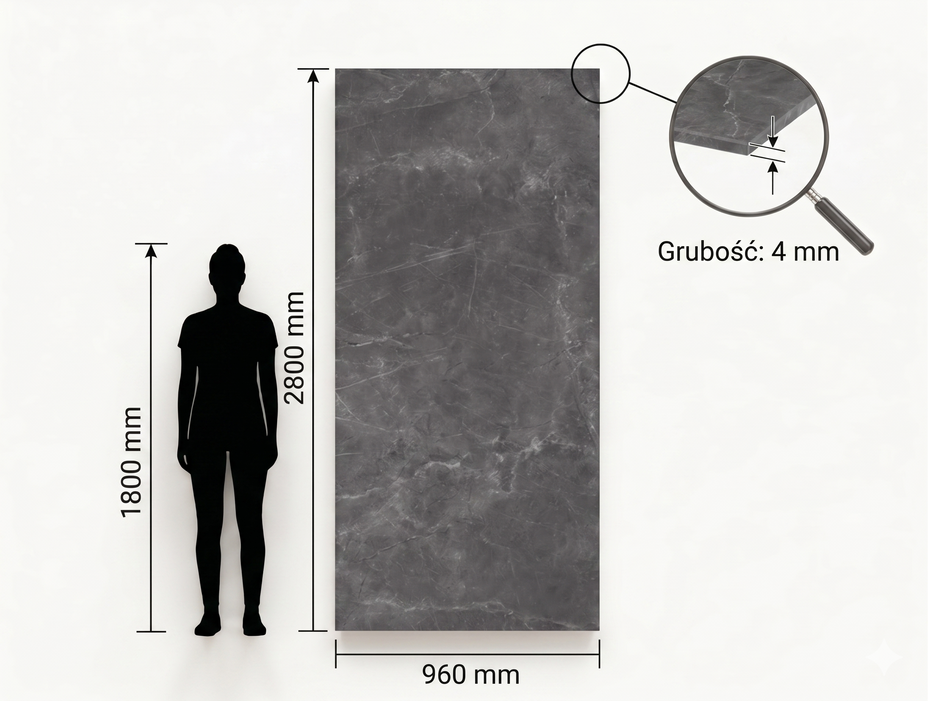 CORESTONE SPC - GRAPHITE 2,8m x 0,96m