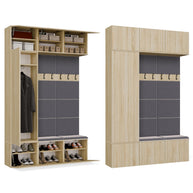 Garderoba HAGA III/1Sz2W DĄB SONOMA Szafa + 2x Wieszak