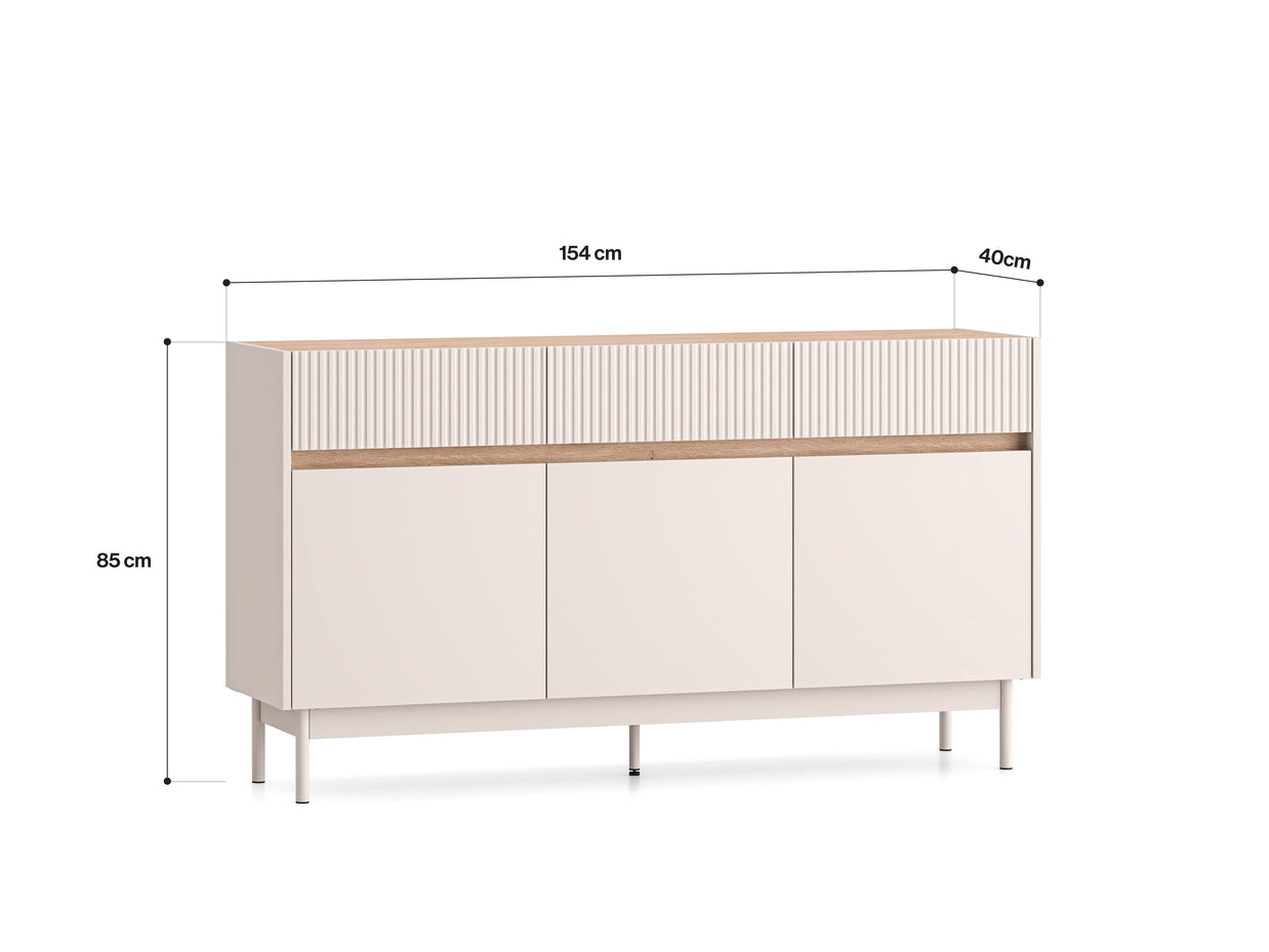 Dunea 05 cashmere / dąb cremona torro - komoda 3D3S - PR_DUNEA_05_F.jpg