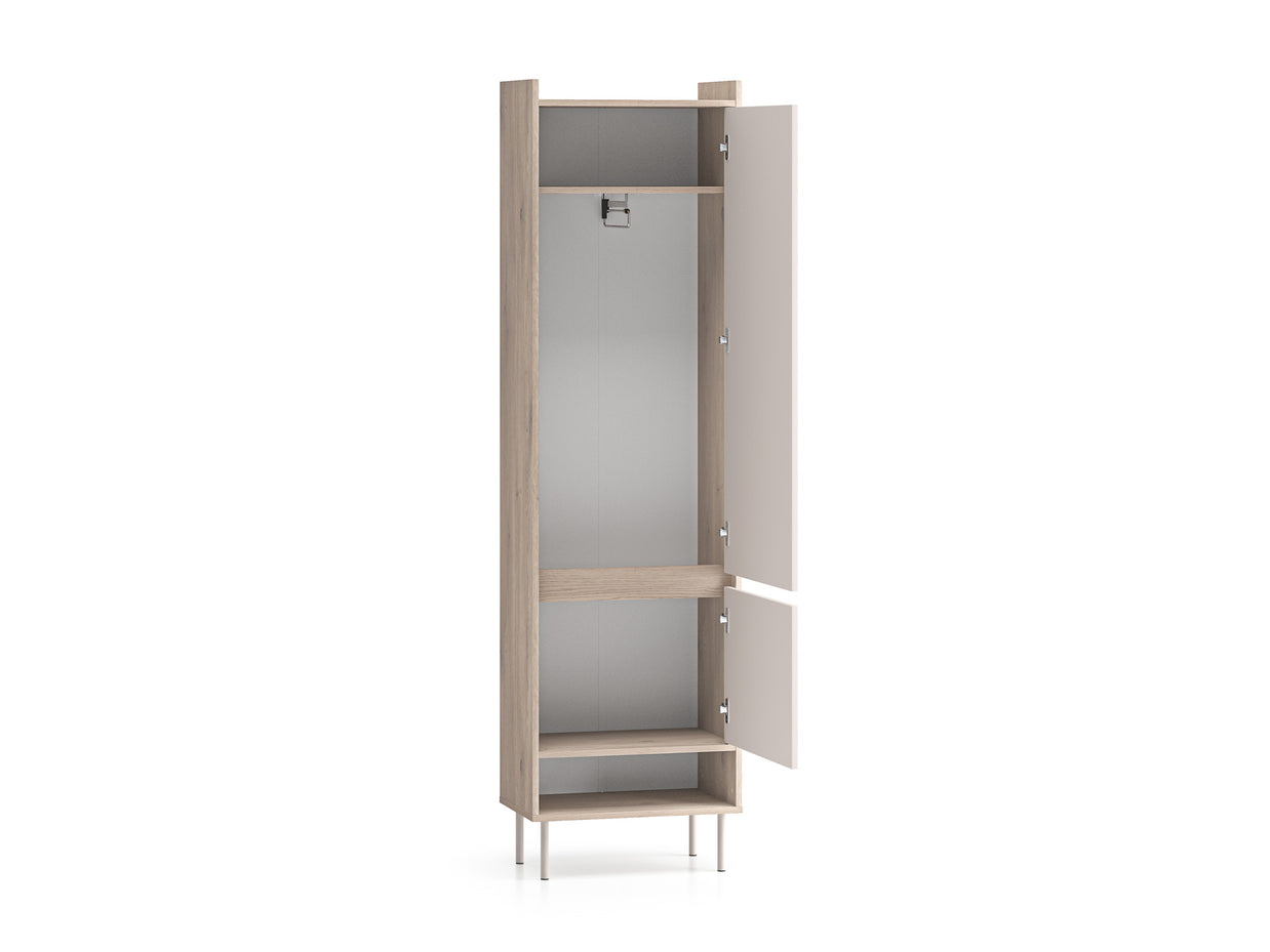 Voco 01 dąb cremona terracotta / cashmere - szafa 2DL/P - PR_VOCO_01_E.jpg
