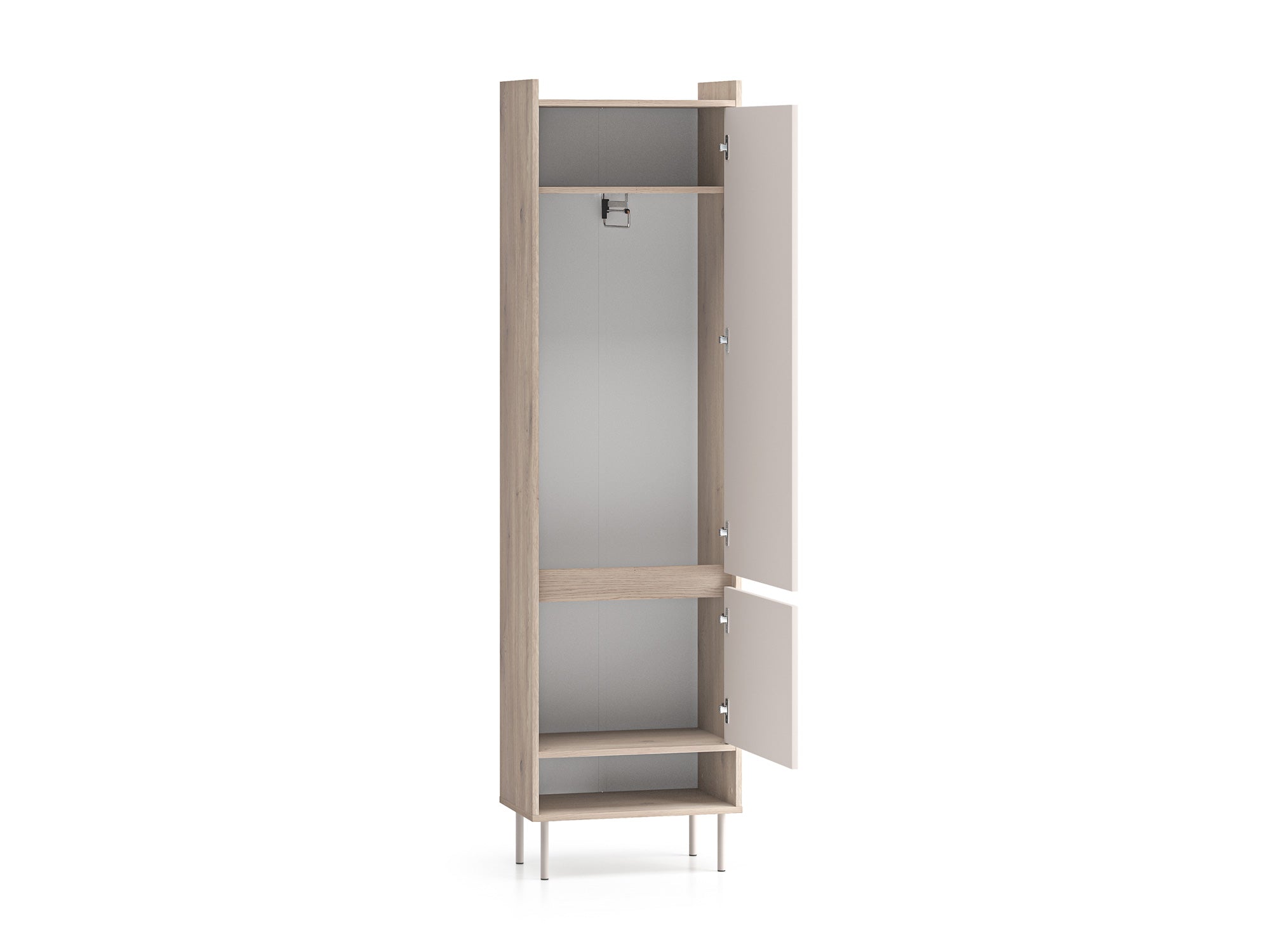 Voco 01 dąb cremona terracotta / cashmere - szafa 2DL/P - PR_VOCO_01_E.jpg