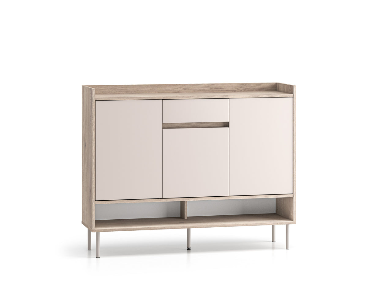 Voco 02 dąb cremona terracotta / cashmere - komoda 3D1S - PR_VOCO_02_A.jpg