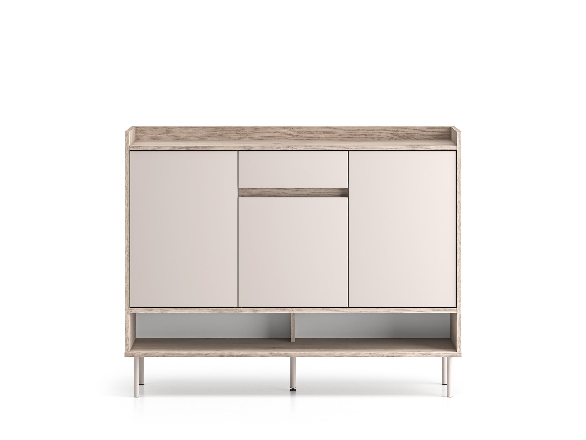 Voco 02 dąb cremona terracotta / cashmere - komoda 3D1S - PR_VOCO_02_B.jpg