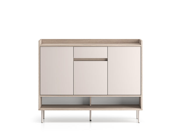 Voco 02 dąb cremona terracotta / cashmere - komoda 3D1S - PR_VOCO_02_B.jpg