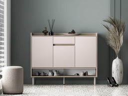 Voco 02 dąb cremona terracotta / cashmere - komoda 3D1S - PR_VOCO_02_C.jpg