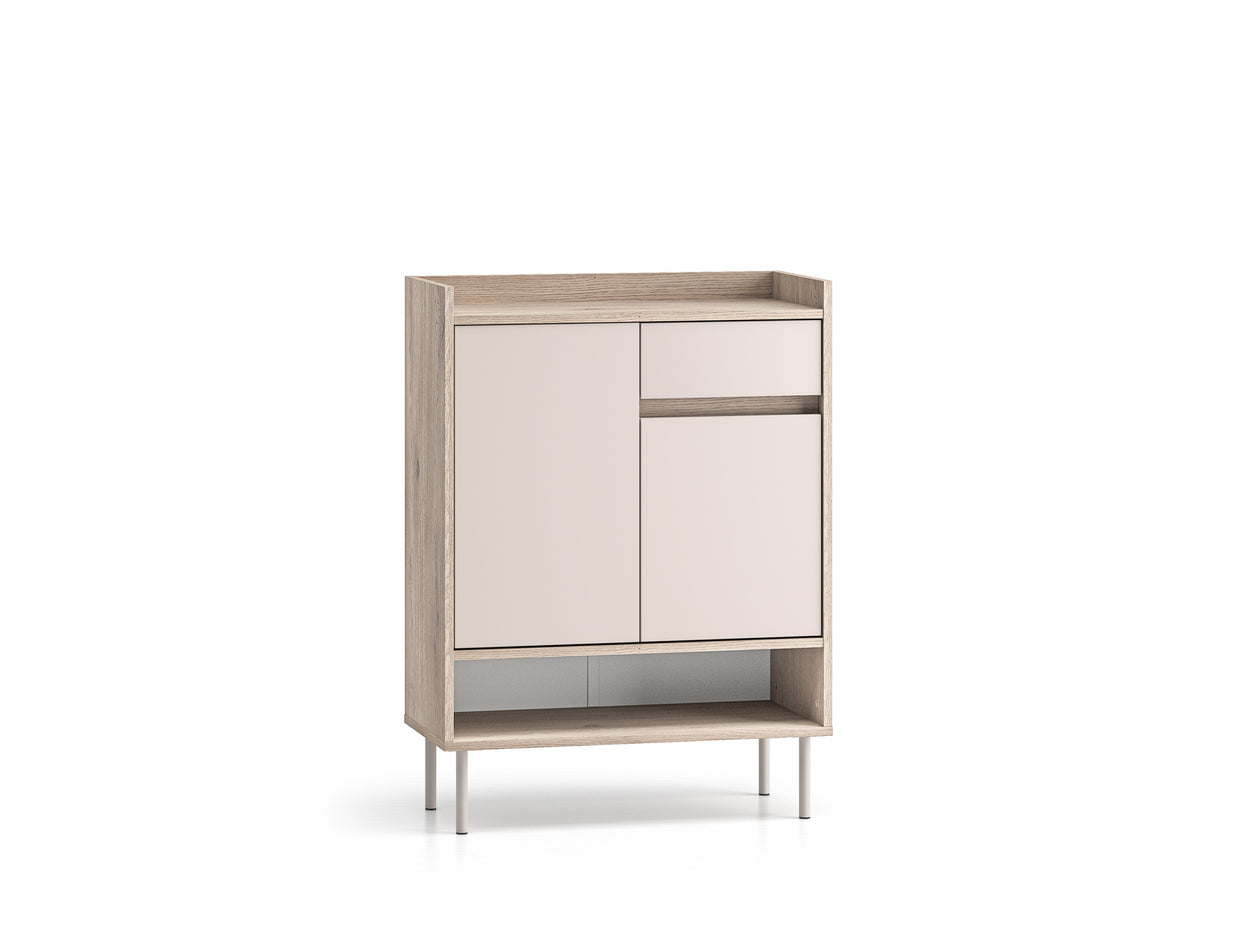 Voco 03 dąb cremona terracotta / cashmere - szafka 2D1S - PR_VOCO_03_A.jpg
