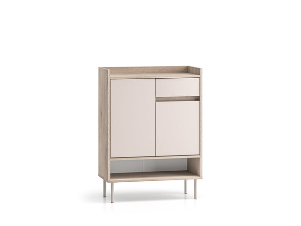 Voco 03 dąb cremona terracotta / cashmere - szafka 2D1S - PR_VOCO_03_A.jpg