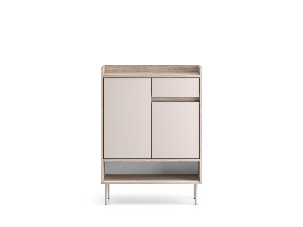 Voco 03 dąb cremona terracotta / cashmere - szafka 2D1S - PR_VOCO_03_B.jpg