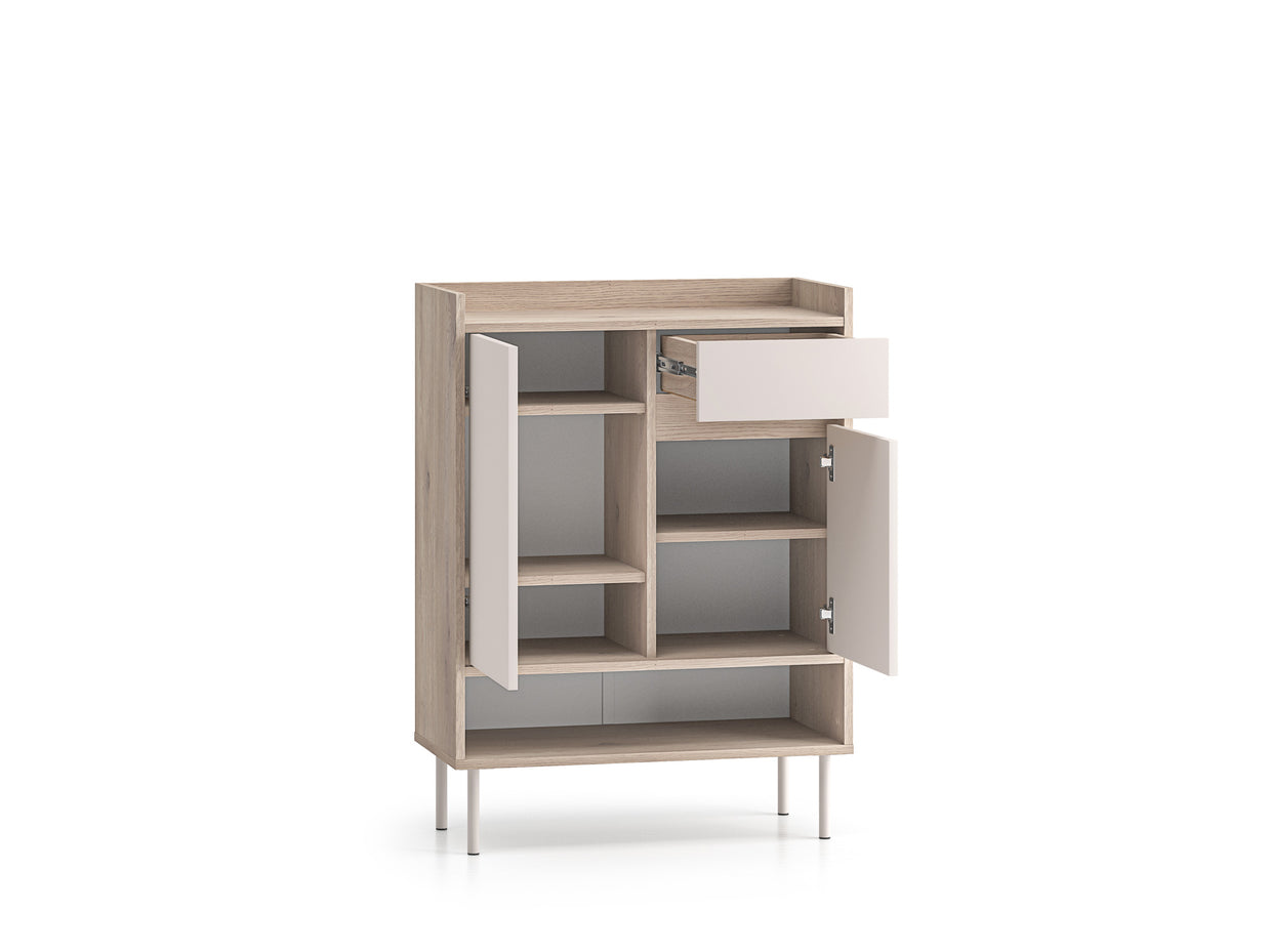 Voco 03 dąb cremona terracotta / cashmere - szafka 2D1S - PR_VOCO_03_E.jpg