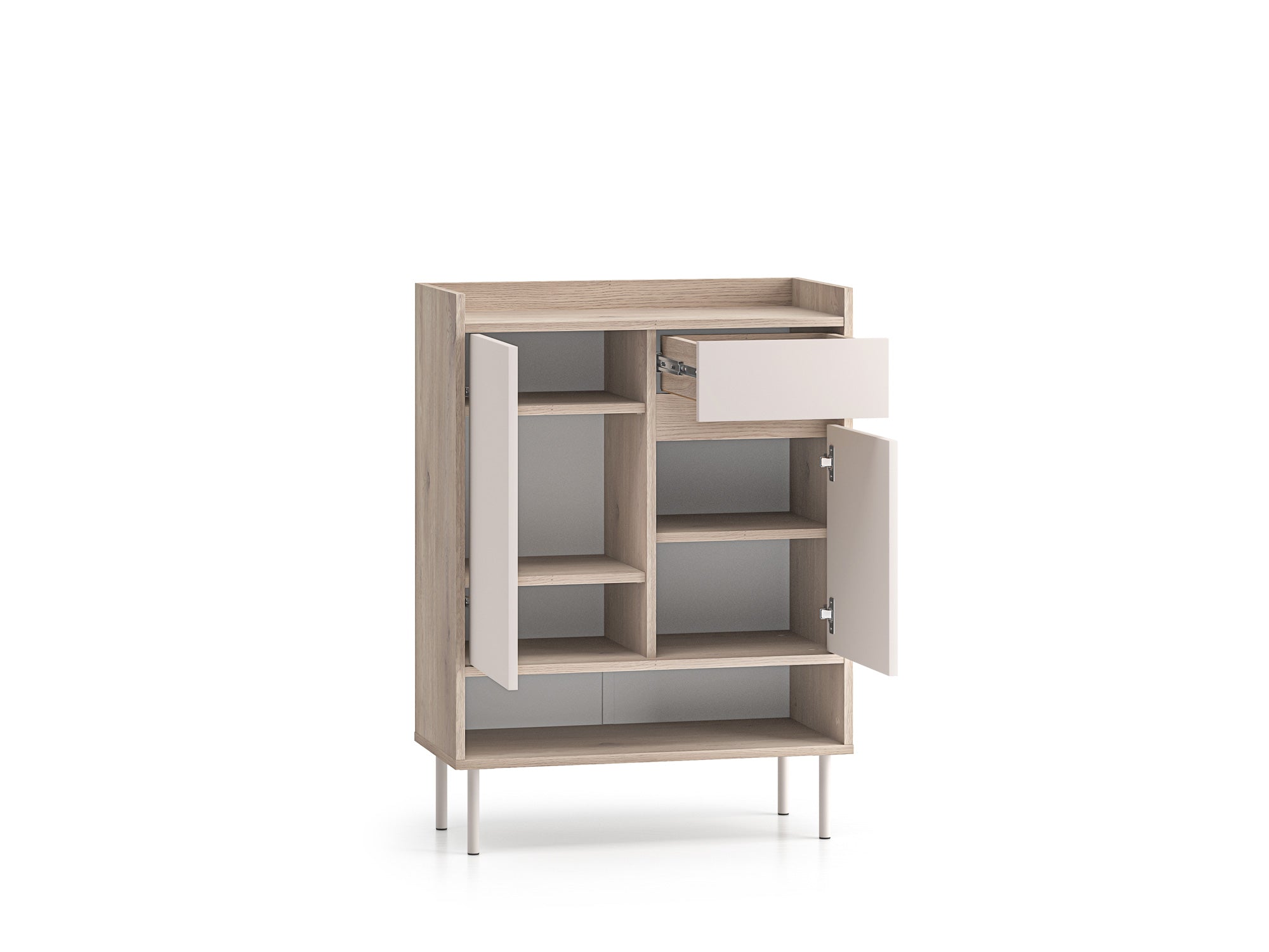 Voco 03 dąb cremona terracotta / cashmere - szafka 2D1S - PR_VOCO_03_E.jpg