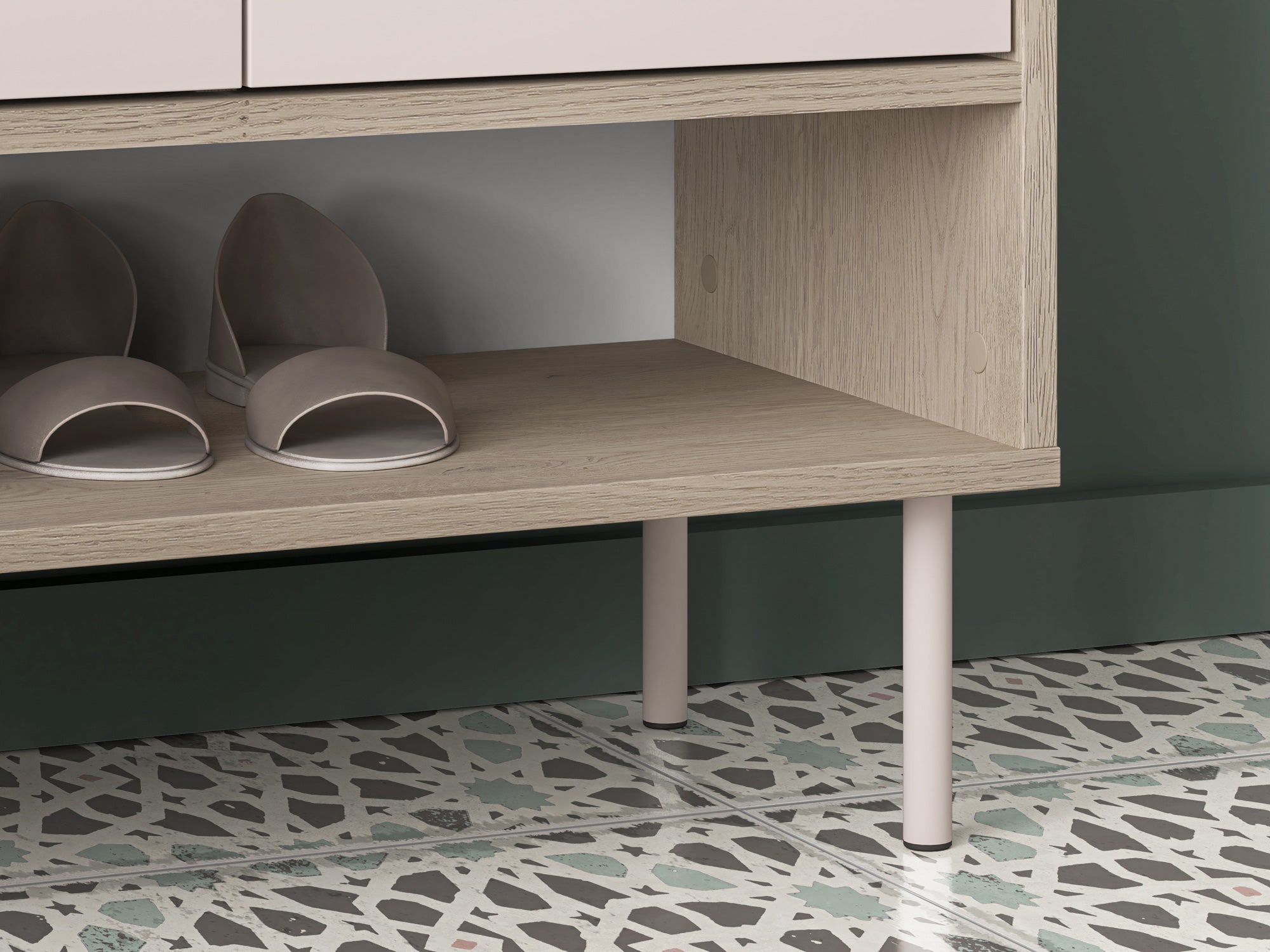 Voco 03 dąb cremona terracotta / cashmere - szafka 2D1S - PR_VOCO_03_H.jpg