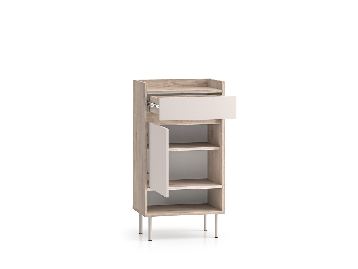 Voco 04 dąb cremona terracotta / cashmere - szafka 1D1SL/P - PR_VOCO_04_E.jpg