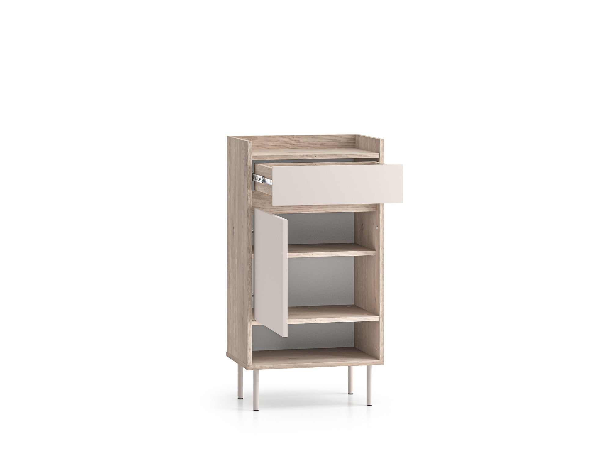 Voco 04 dąb cremona terracotta / cashmere - szafka 1D1SL/P - PR_VOCO_04_E.jpg