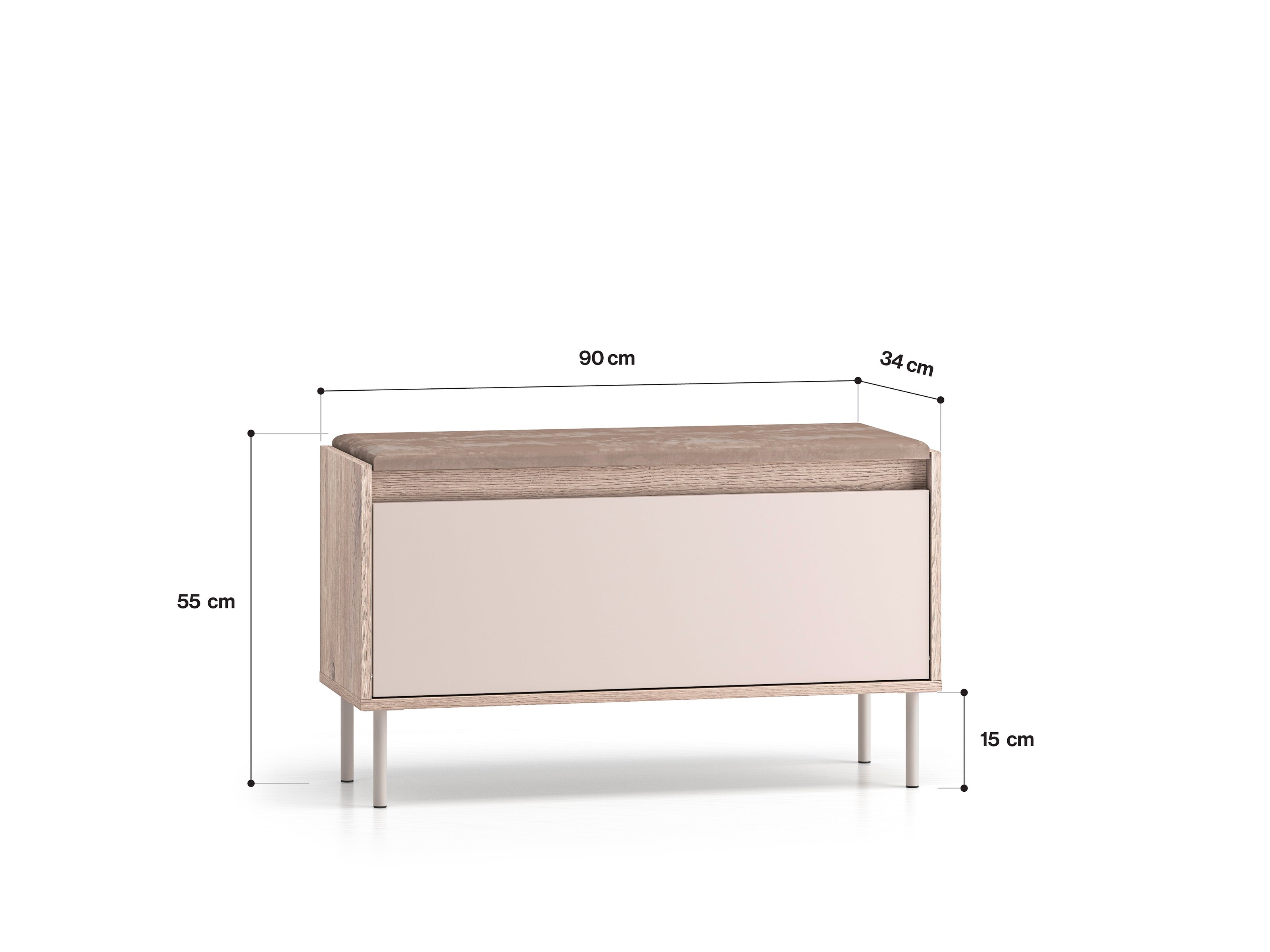 Voco 05 dąb cremona terracotta / cashmere - szafka 1K - PR_VOCO_05_F.jpg