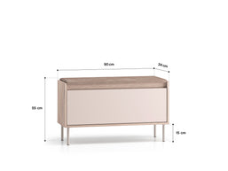 Voco 05 dąb cremona terracotta / cashmere - szafka 1K - PR_VOCO_05_F.jpg