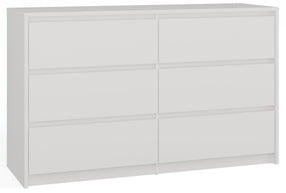 KOMODA SZAFKA KARO 6 SZUFLAD K120 BIAŁA