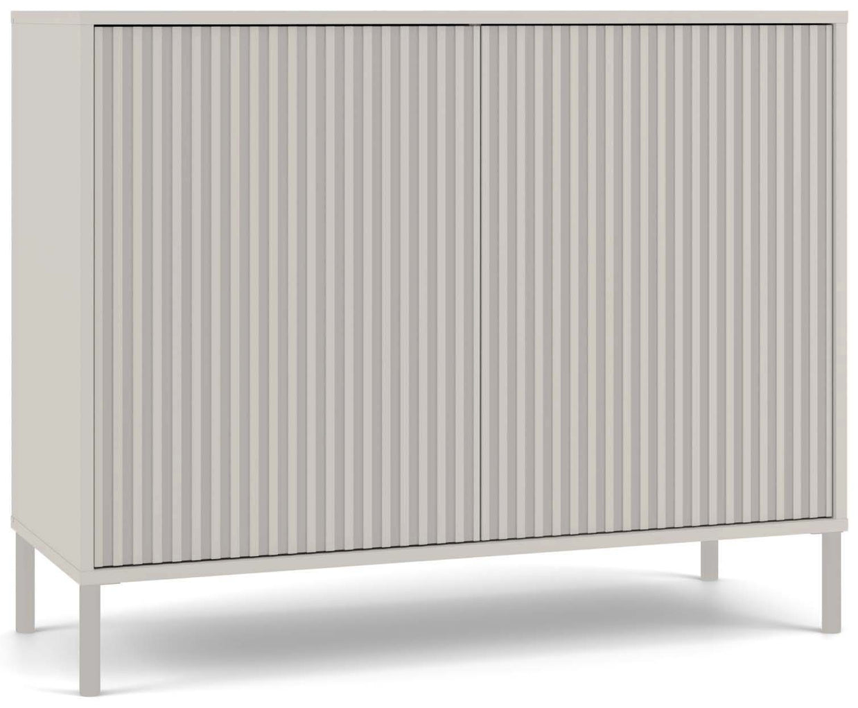 KOMODA KAMARO 2D SLIM KASZMIR LAMELE FRONT RYFLOWANY