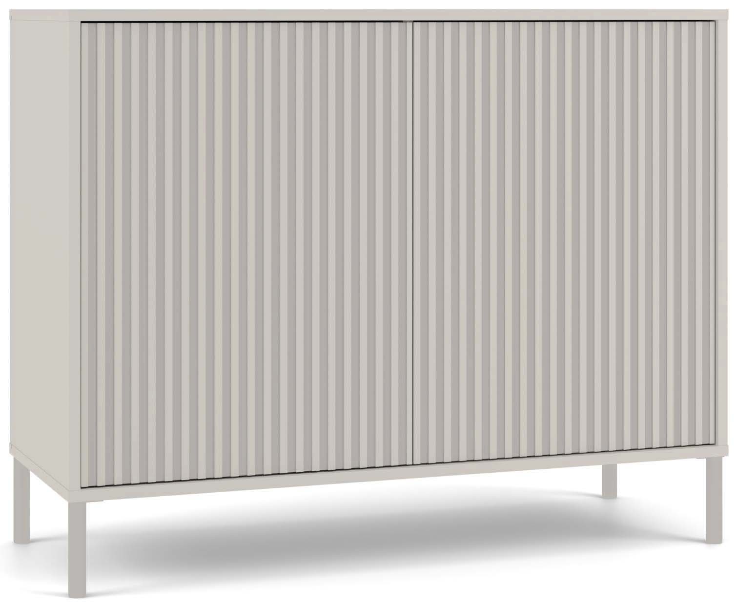 KOMODA KAMARO 2D SLIM KASZMIR LAMELE FRONT RYFLOWANY