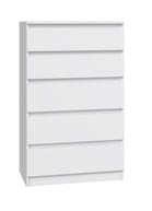 KOMODA SZAFKA 5 SZUFLAD M5 BIEL