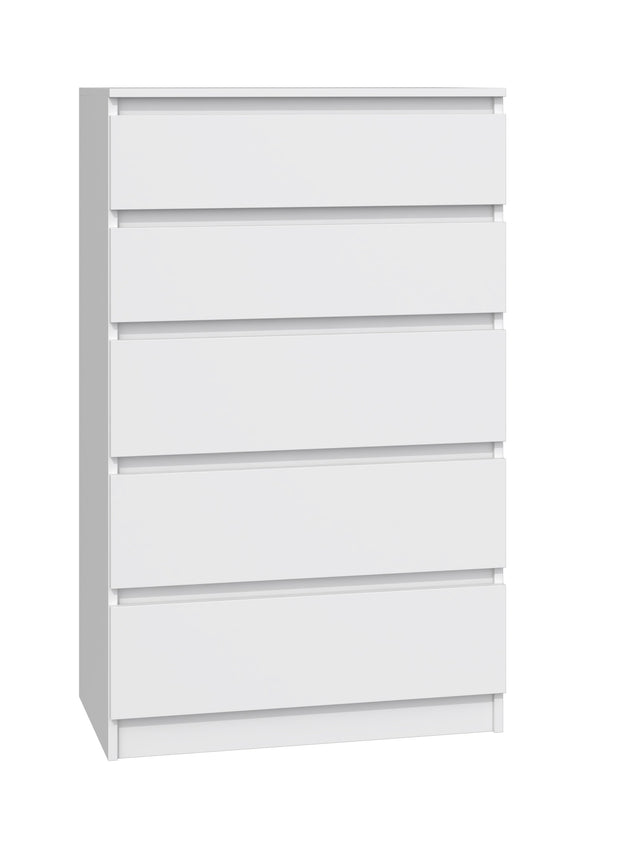 KOMODA SZAFKA 5 SZUFLAD M5 BIEL