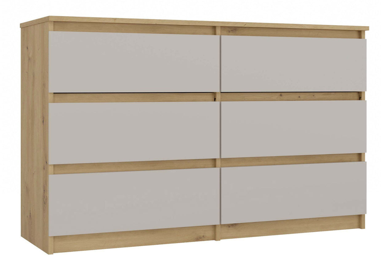 KOMODA MALWA M6 120 DĄB ARTISAN / KASZMIR