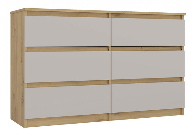 KOMODA MALWA M6 120 DĄB ARTISAN / KASZMIR