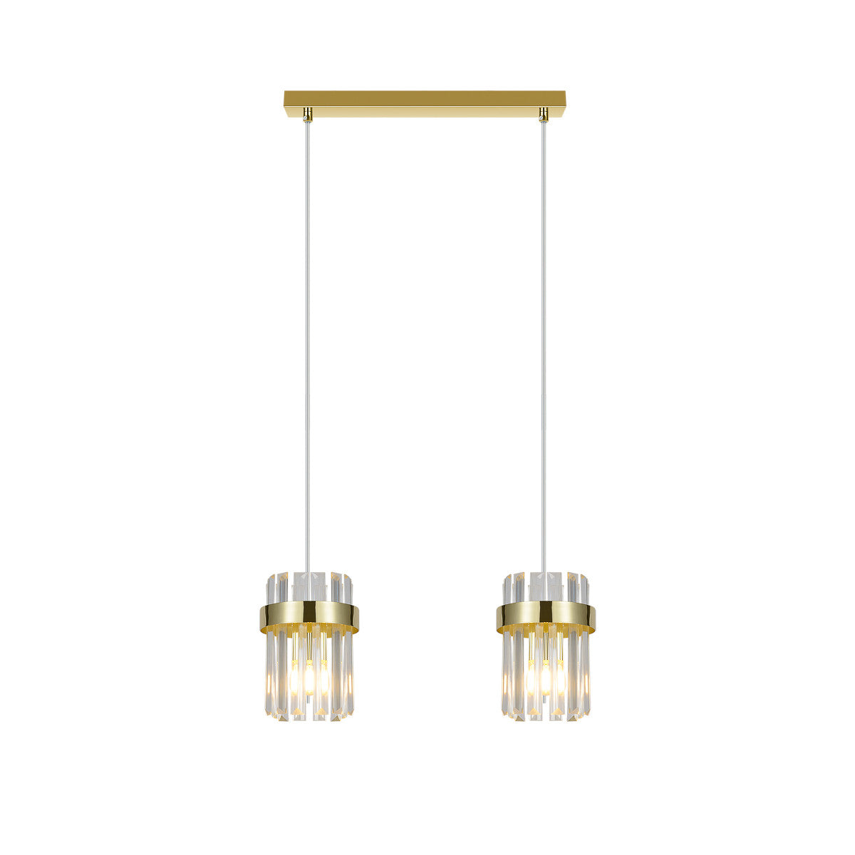 Lampa wisząca Vetro złota 2xE14 - lampa-wiszaca-vetro-zlota-2xe14-1.jpg