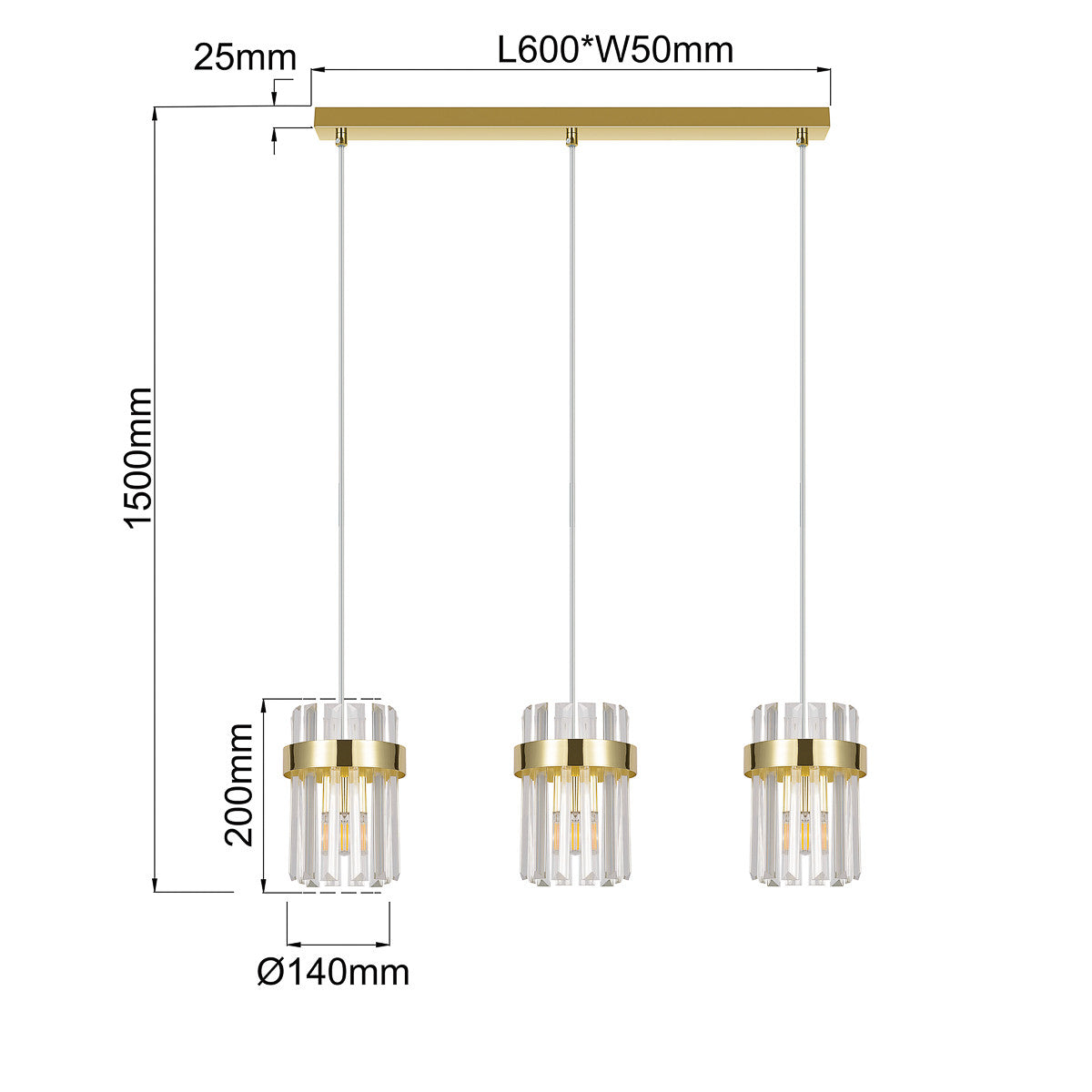 Lampa wisząca Vetro złota 3xE14 - lampa-wiszaca-vetro-zlota-3xe14-9.jpg