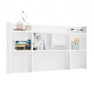 NADSTAWKA DO BIURKA 130 CM BIAŁA PÓŁKA ORGANIZER