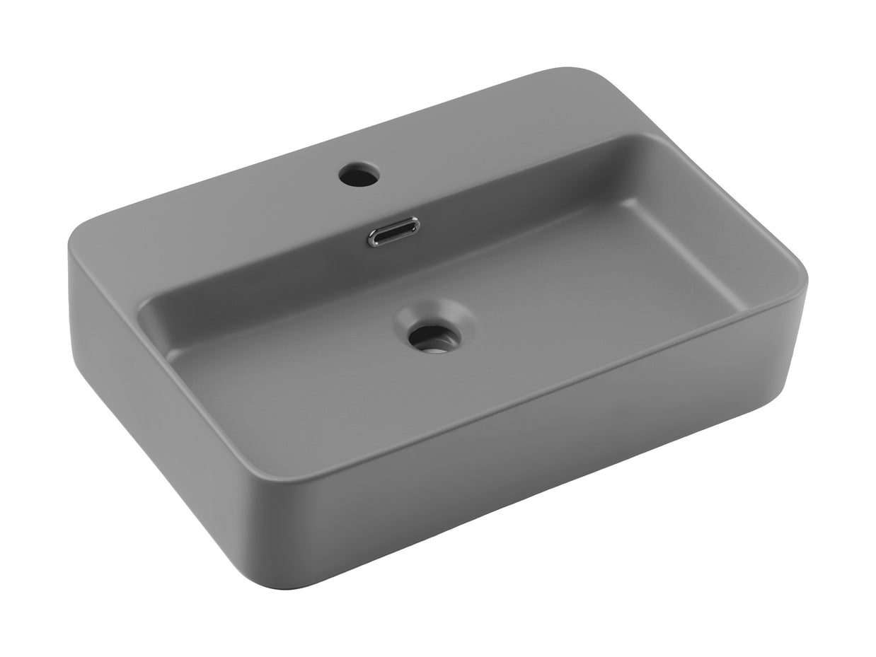 Umywalka nablatowa - Trust 2 Matt Light Grey A.jpg