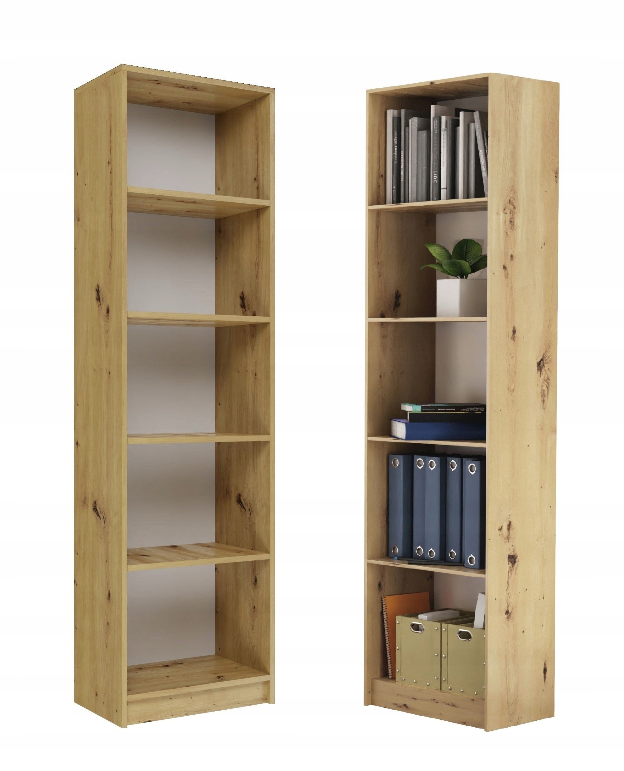 REGAŁ R50 NA KSIĄŻKI 50CM DĄB ARTISAN