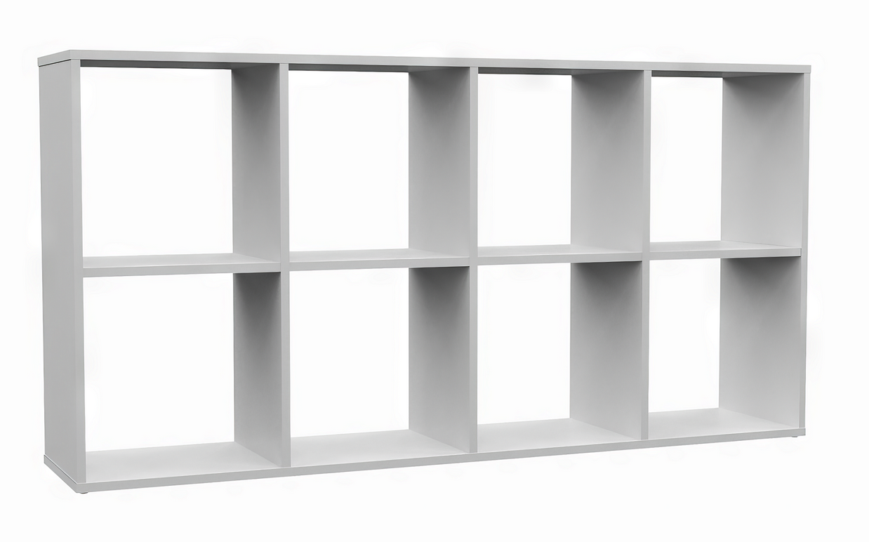 REGAŁ KOMOROWY SZAFKA MALAX 2X4 BIEL MAT