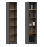 REGAŁ R40 40CM NA KSIĄŻKI ANTRACYT DĄB ARTISAN